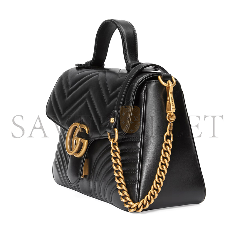 GUCCI GG MARMONT MEDIUM TOP HANDLE BAG 498110 (27*19*10.5cm)
